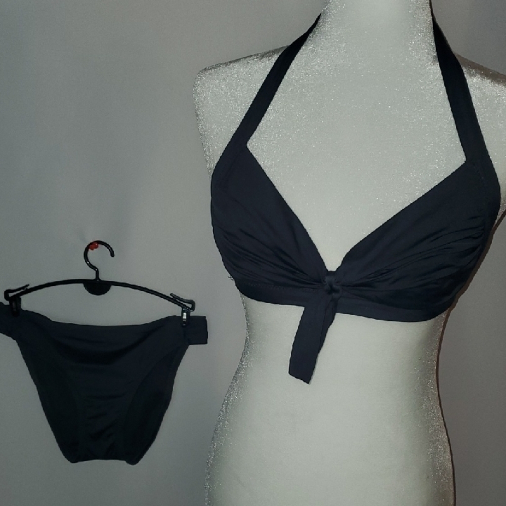 Mossimo Supply Co Black Halter Bikini Timeless Design
